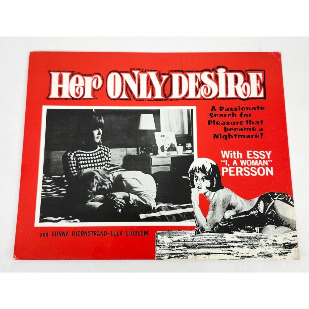 Her Only Desire 1969 Lobby Card Movie Poster Essy Persson Gunna Bjornstrand VTG